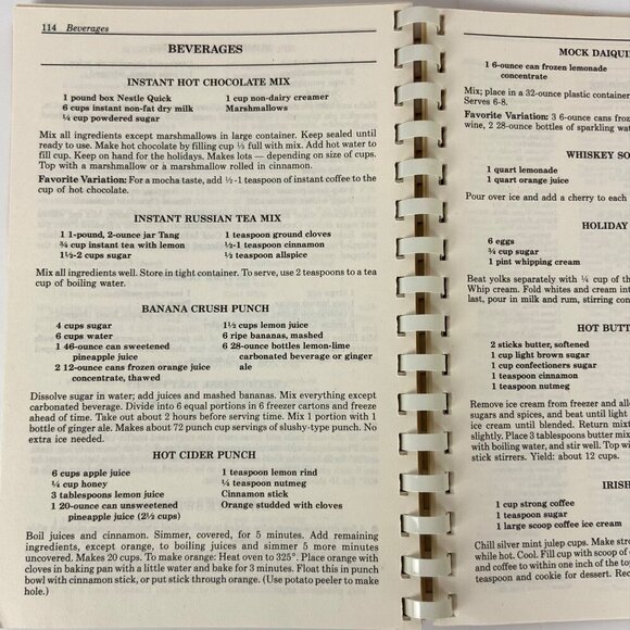Christmas Favorites Spiral-Bound The Holiday Handbook 1990 Edition Recipes Tips - Picture 16 of 16